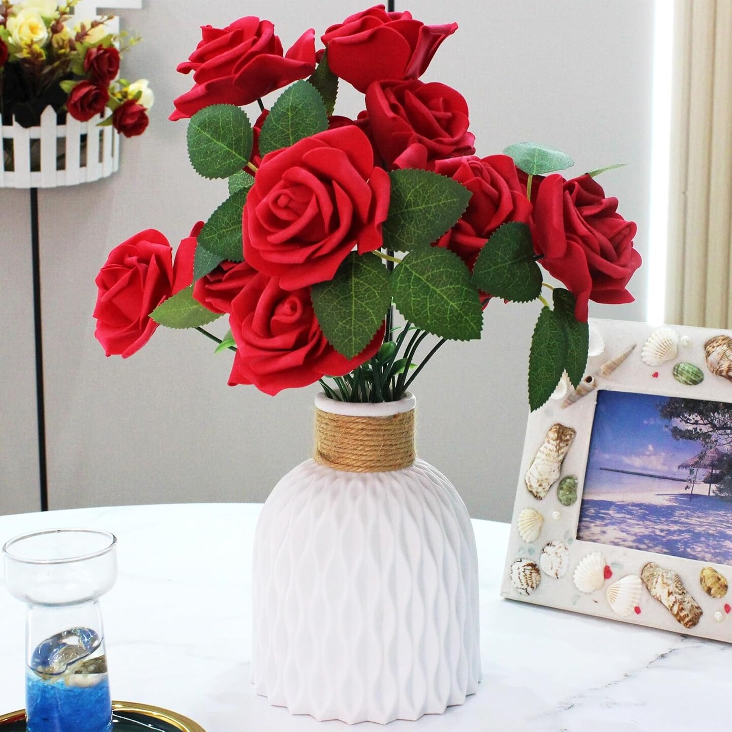 100 Pcs 3 Inch Artificial Flowers Centerpiece Arrangement
