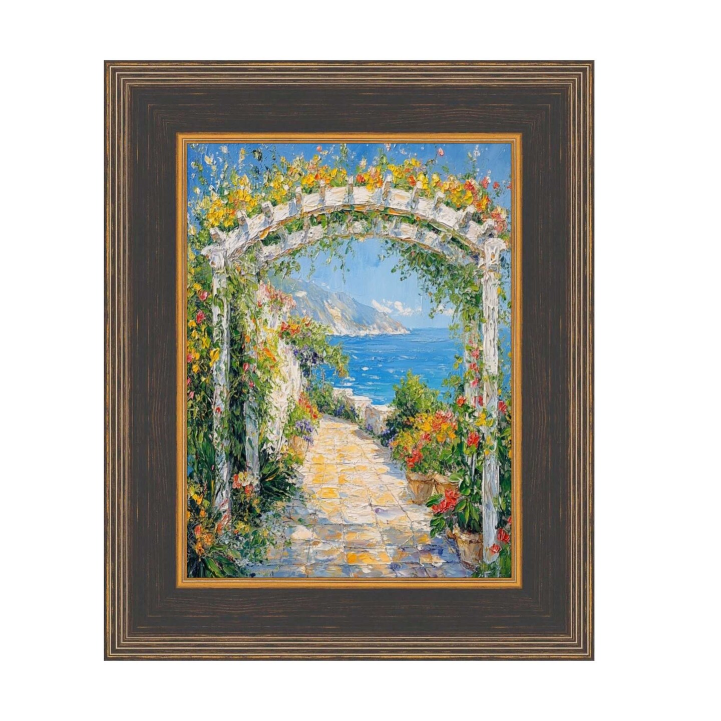 Wide Black Antique Gold Picture Frame 30x40 frame