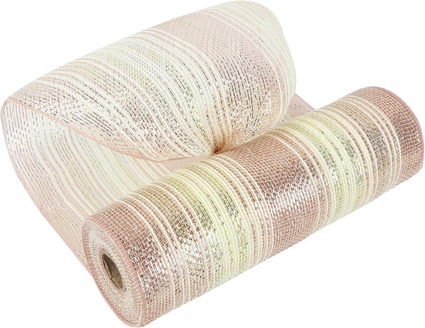 Mesh Ribbon for Wreath Gold Silver and Rose Gold Ombr&#xE9; Deco Mesh 10 Inch Christmas Metallic Mesh Crafts Supplies