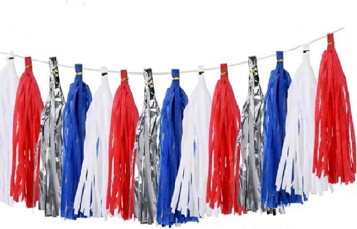 20 pcs DIY Paper Tinsel Foil Tassel Party Garland