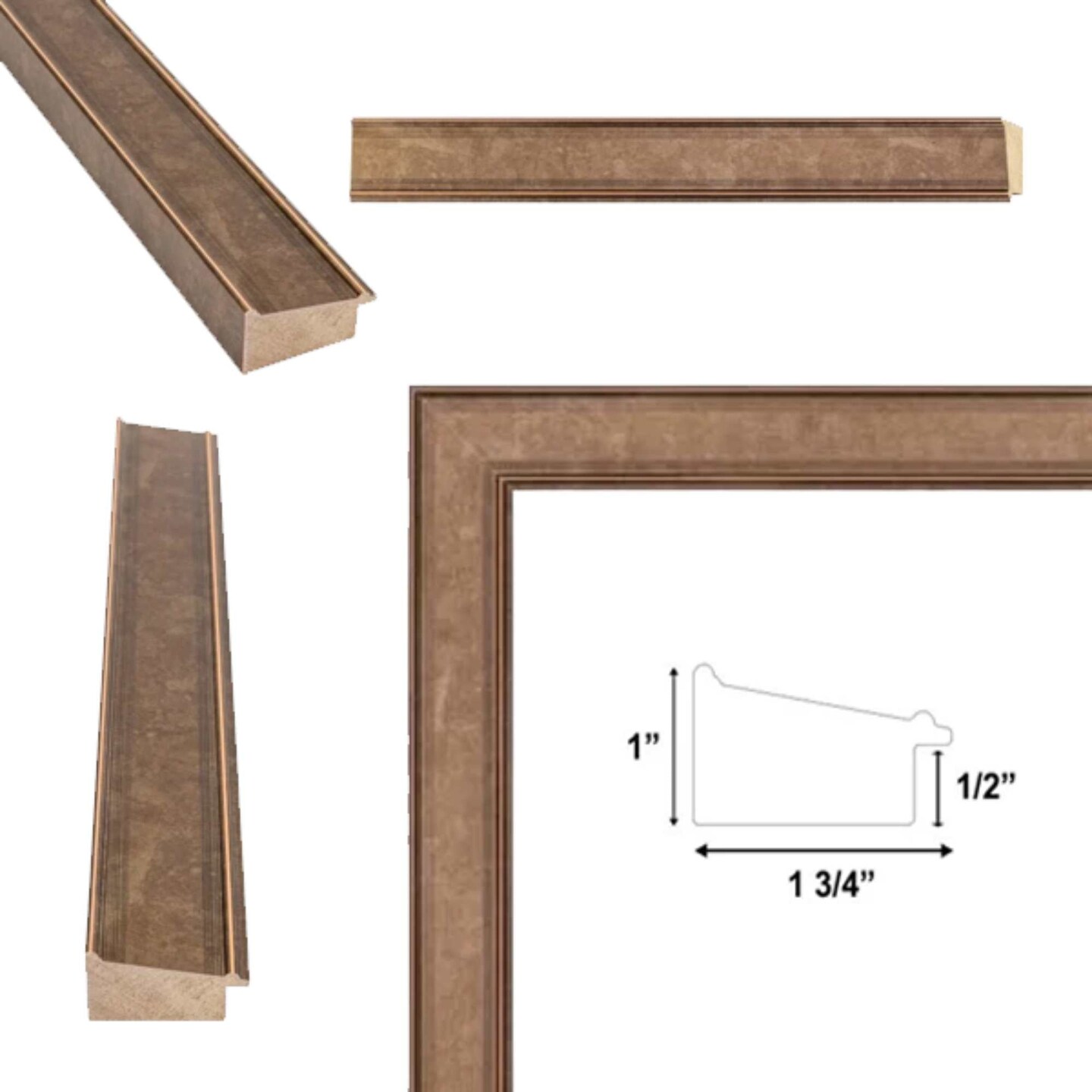 Modern Mocha Bronze Flat Picture Frame 20x24 frame