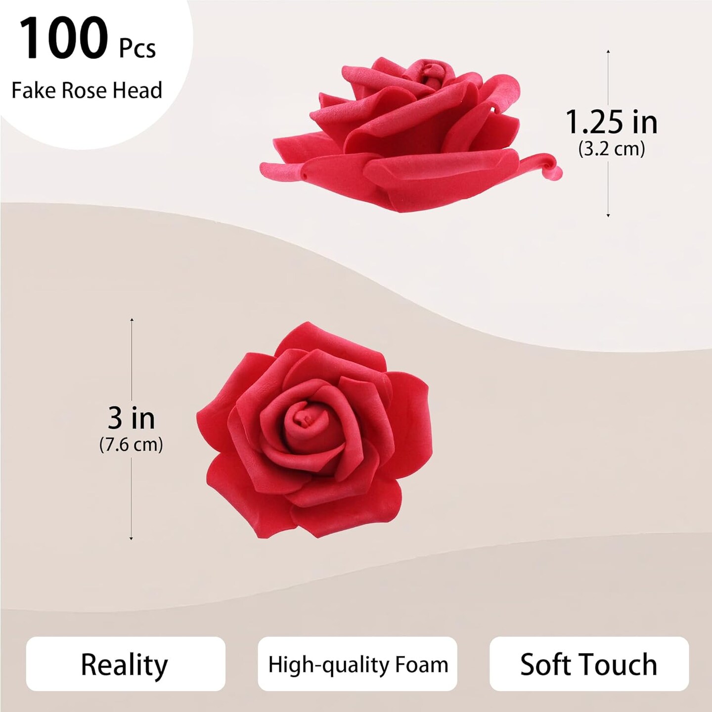 100 Pcs 3 Inch Artificial Flowers Centerpiece Arrangement