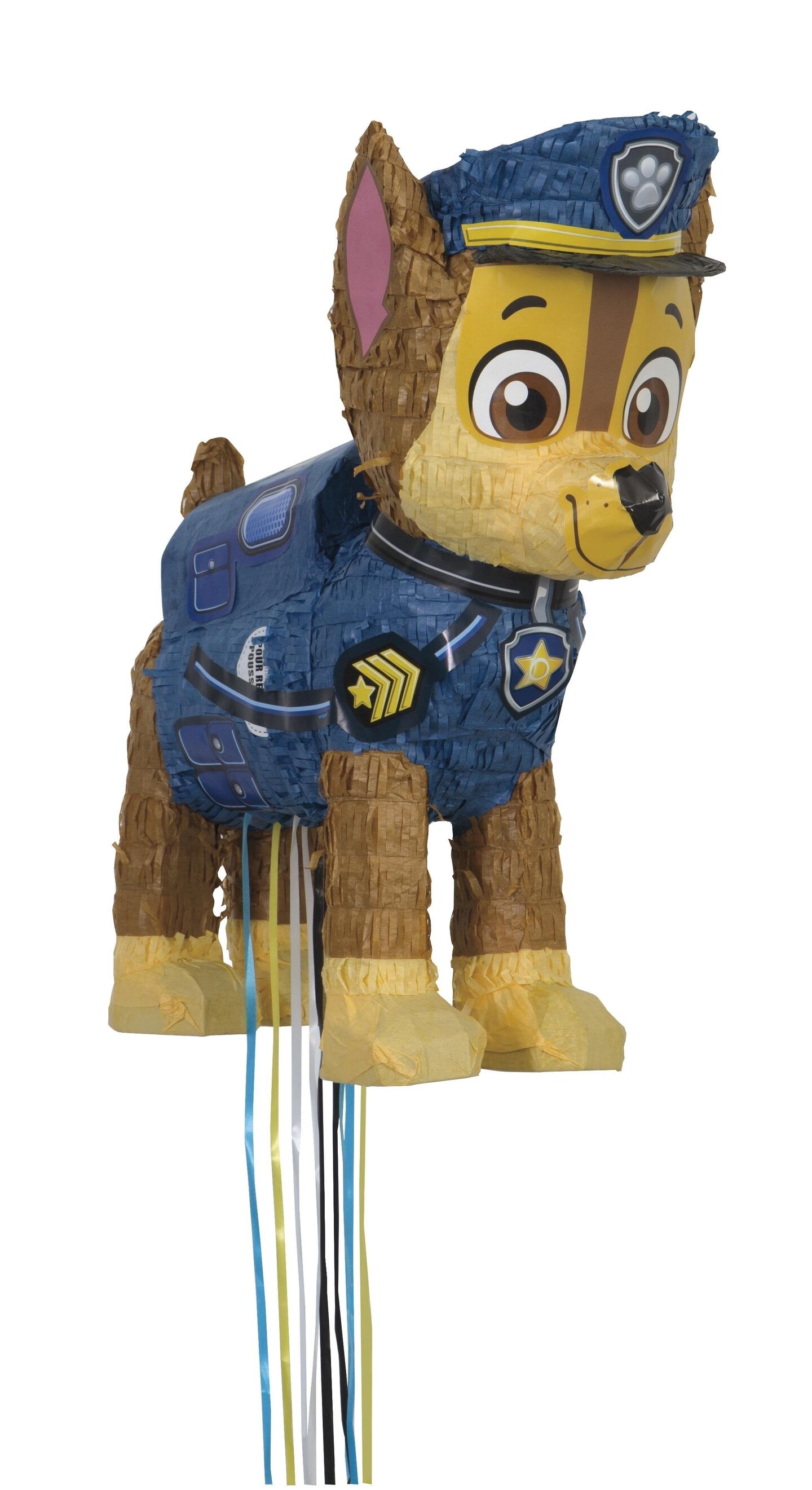 Paw Patrol Chase 3D Pull Pinata - 18.5&#x22;