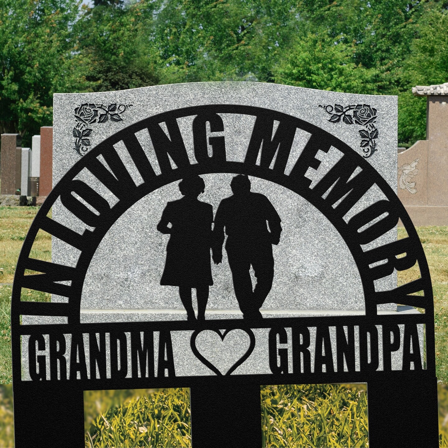 Family Loss Memorial. Mom. Dad. Grandma. Grandpa. 16x8 PERSONALIZED Burial Marker. Stone Tile. on sale Indoor Only. Sympathy Gift Keepsake