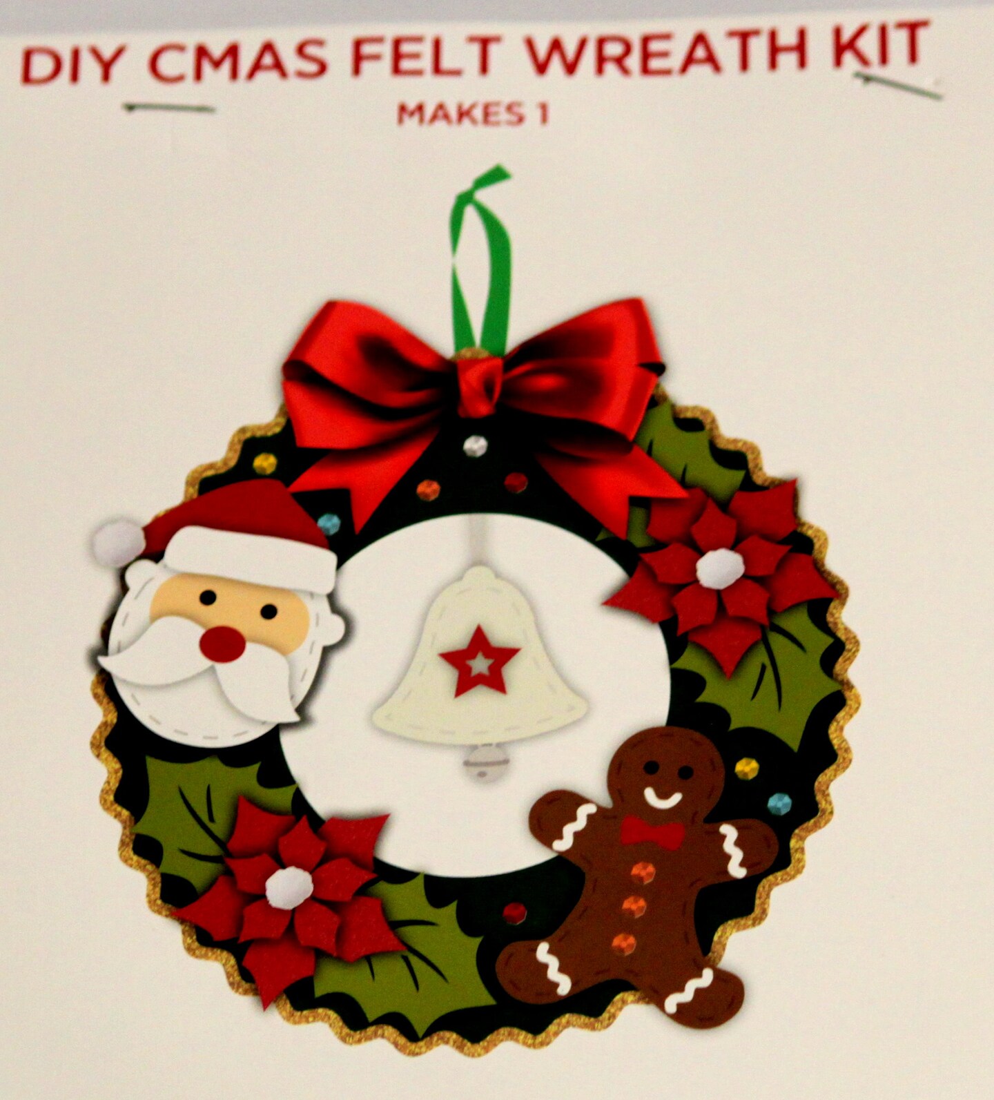 DIY Christmas Keepsake Felt Wreath Ornament Kit