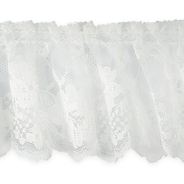 5 yards of Christie 2 3/4&#x22; Gathered Lace Trim | 5 yard cut