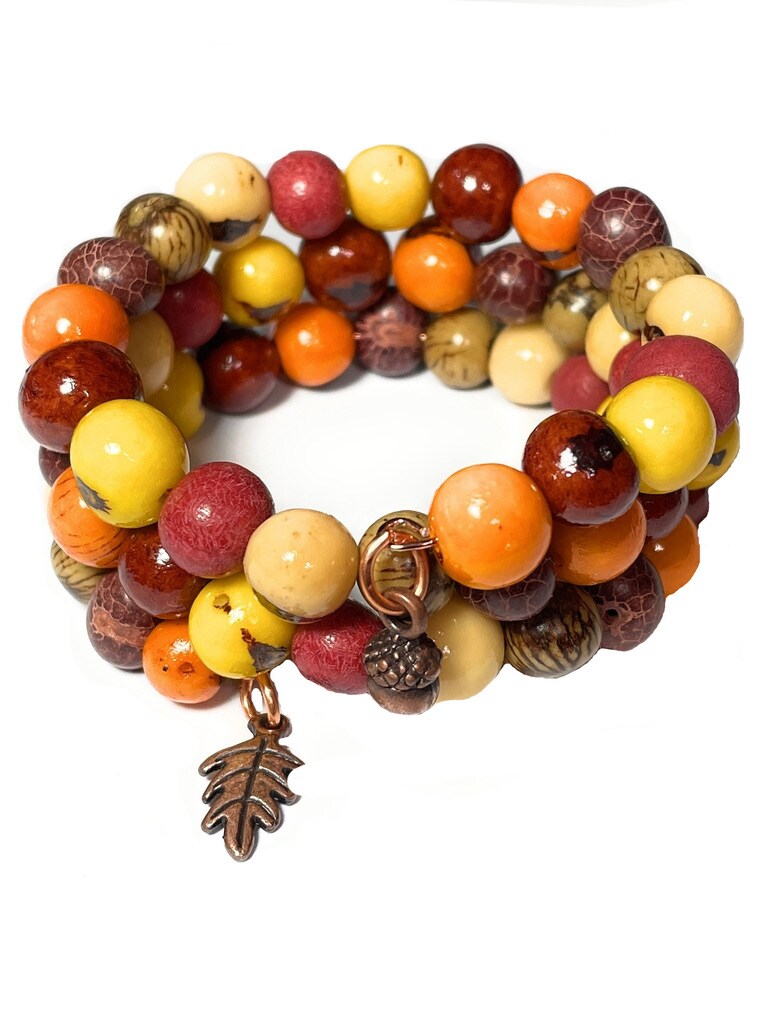 Multicoloured Acai Berry Coil Bracelet. cheapest