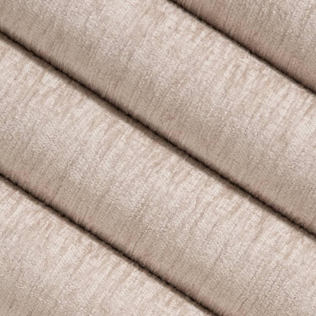 Natural Stain Resistant Performance Pet Friendly Velvet Upholstery Fabric by The Yard - SKU: Mario Rice Paper