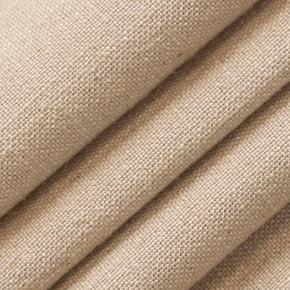 Tan OEKA-TEX Standard 100 Certified Plain Linen Blend Upholstery Fabric by The Yard - SKU: Ross Tan