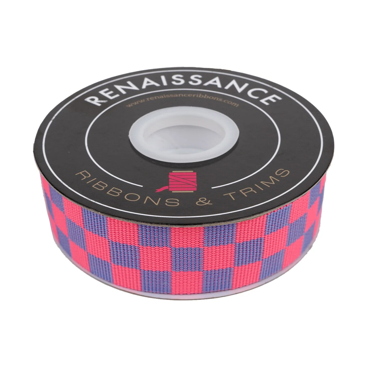 Check Please 16 yd Roll Panel in Nova Neon (tk-125/38mm col 03) | Check Please Webbing Packs | Tula Pink | Renaissance Ribbons