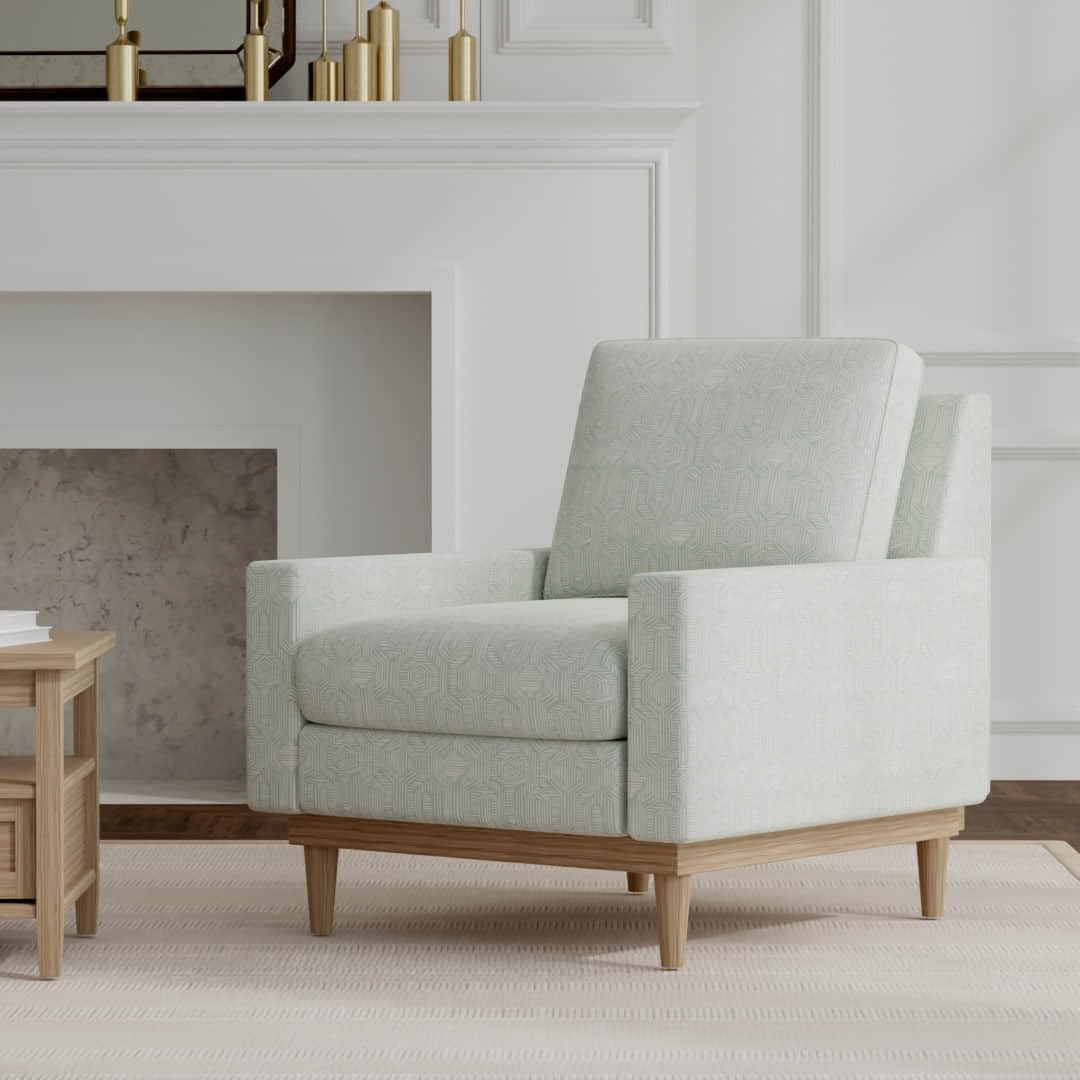Aqua Stain & Water Resistant Performance Pet Friendly Abstract Global Linen Look Print Upholstery Fabric by The Yard - SKU: Olympia Water
