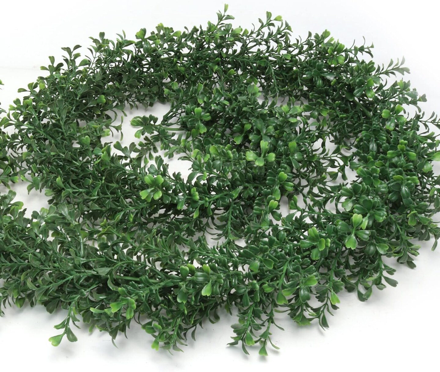 Box of 4: 9FT Boxwood Garland with 760 Realistic Tips, Indoor/Outdoor Use, UV Resistant, Greenery Accents, Parties & Events, Home & Office Decor, Floral Home by Artificial Flowers