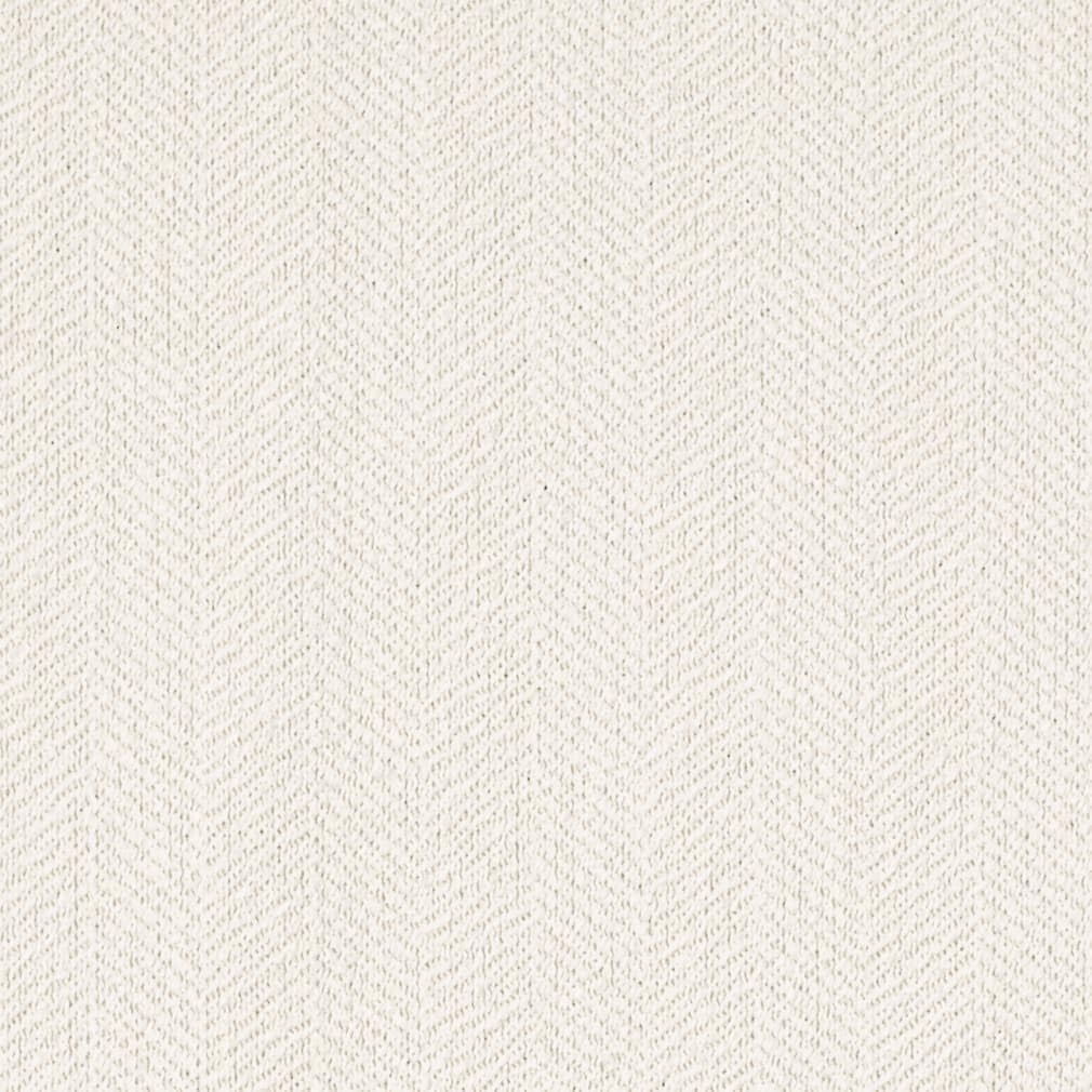 White Performance Pet Friendly Herringbone Textured Woven Pattern Upholstery Fabric by The Yard - SKU: Ellen Cotton