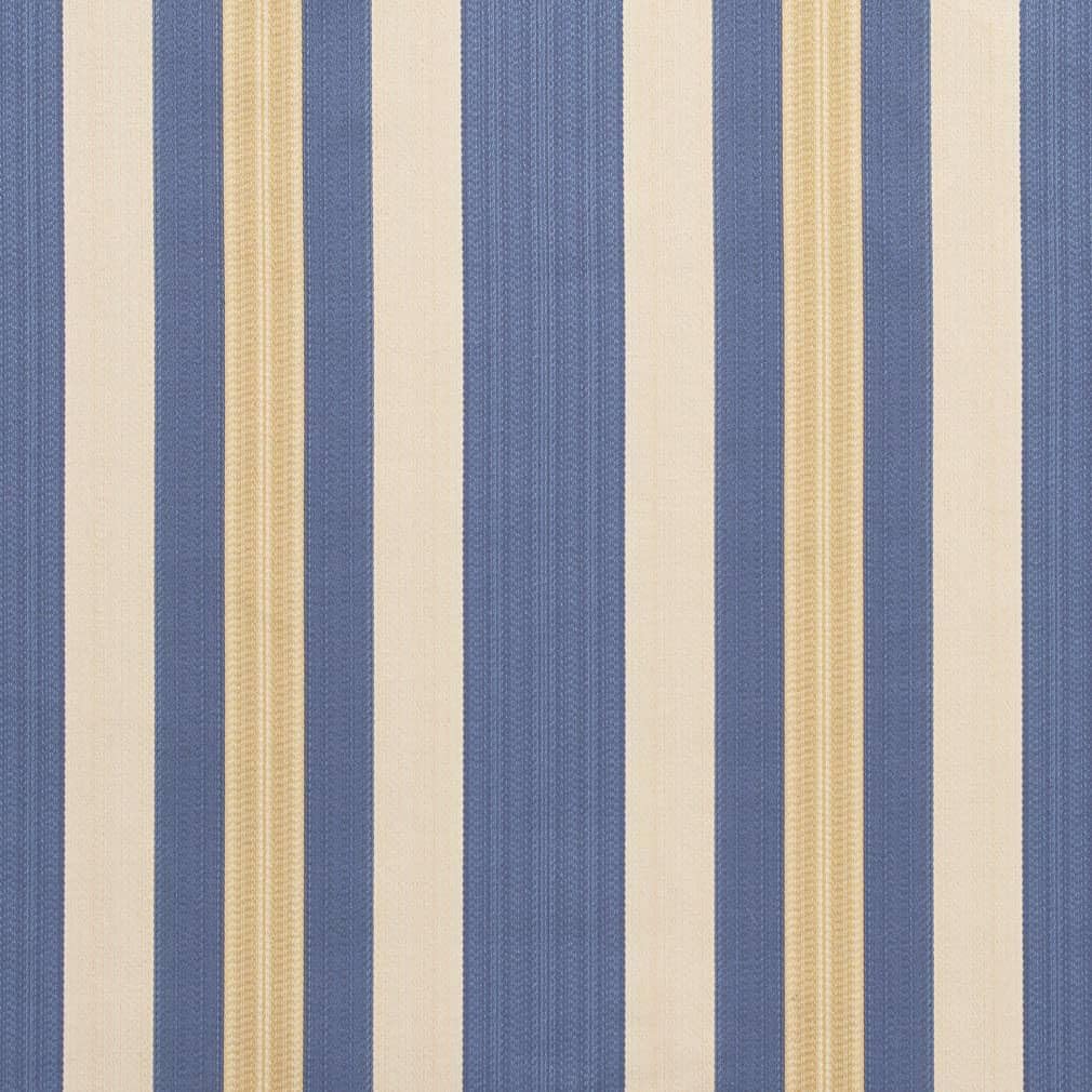 Blue Stripe Woven Pattern Upholstery Fabric by The Yard - SKU: Dahlia Regal