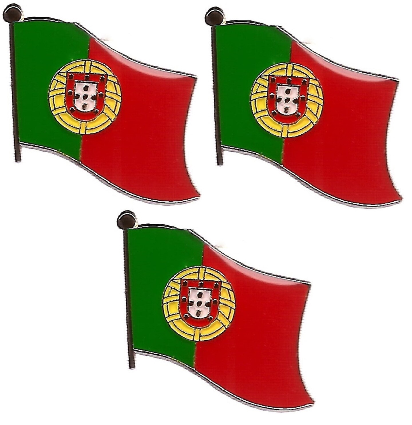 Portugal Single Flag Lapel Pins, pack of 3 | Michaels