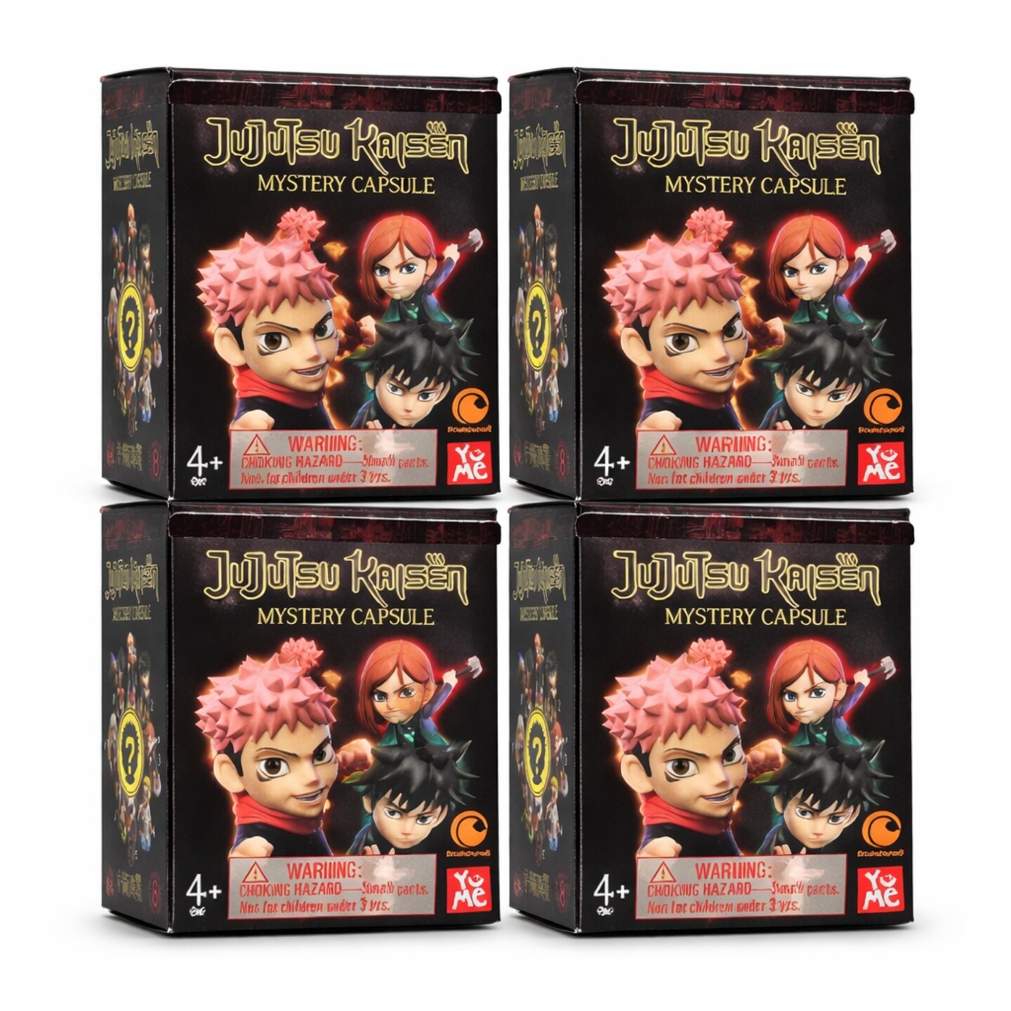 Pack of 4 YuMe Jujutsu Kaisen Mystery Blind Box - Anime Collectible Figure Surprise Pack
