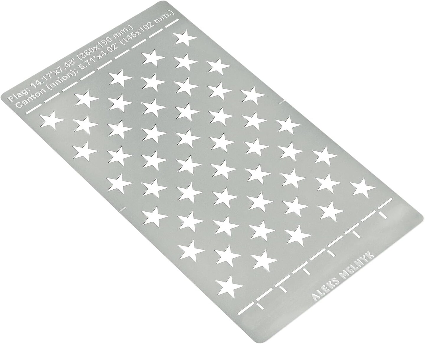 Stainless Steel 50 Star American Flag Stencil