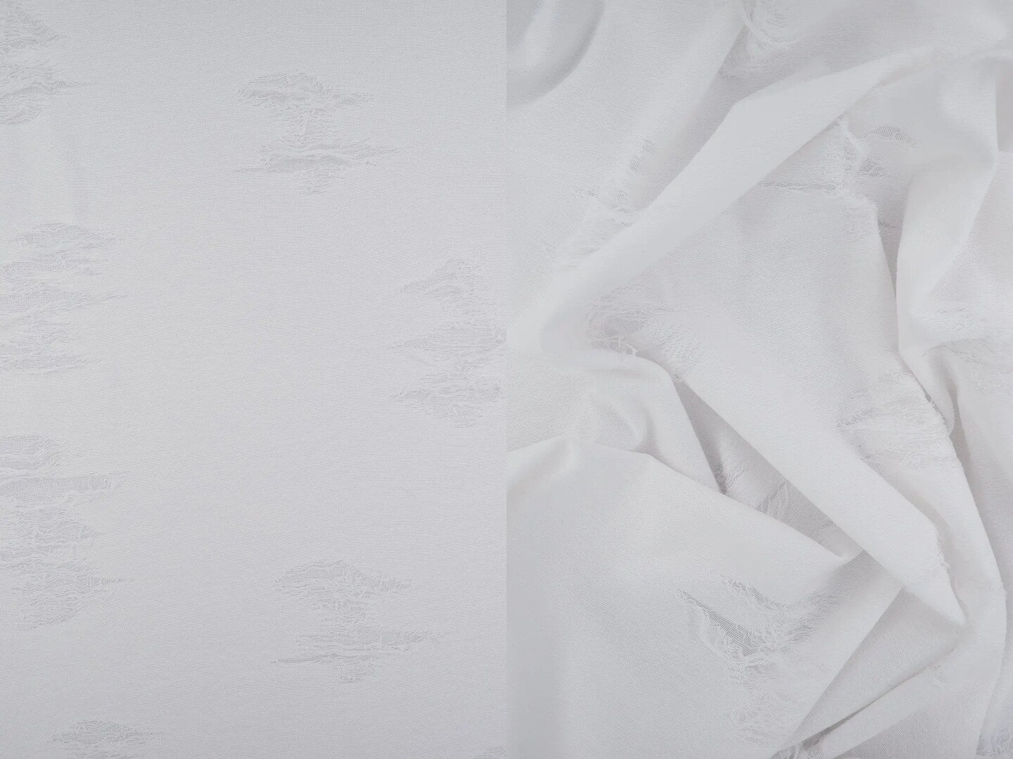 Double Knit Distressed Jacquard Solid Fabric 1 Yard Soft Stretch Textured 63/65" Wide