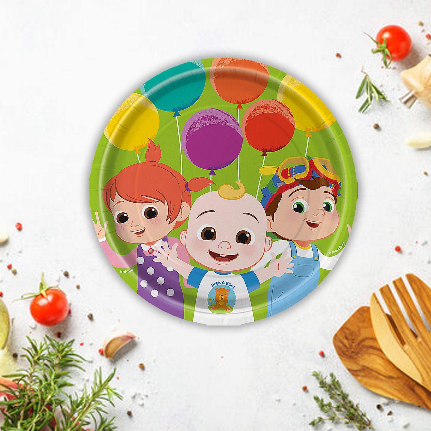 8 Count CoComelon Paper Dessert Plates 7&#x22; Colorful Kids Birthday Supplies &#x26; Celebrations