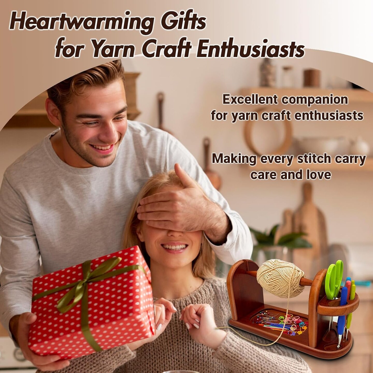 Yarn Holder Spinner for Crocheting Rotating