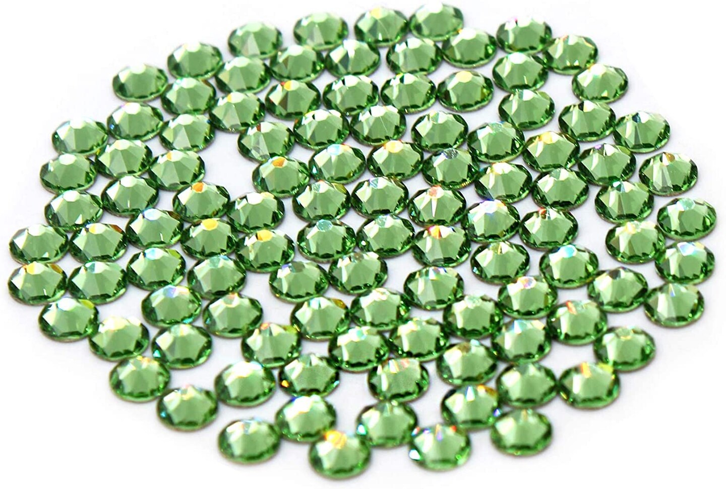 Preciosa Viva Rhinestones - No Hotfix Flatback - Peridot - SS20 (5mm) - Choose Your Quantity