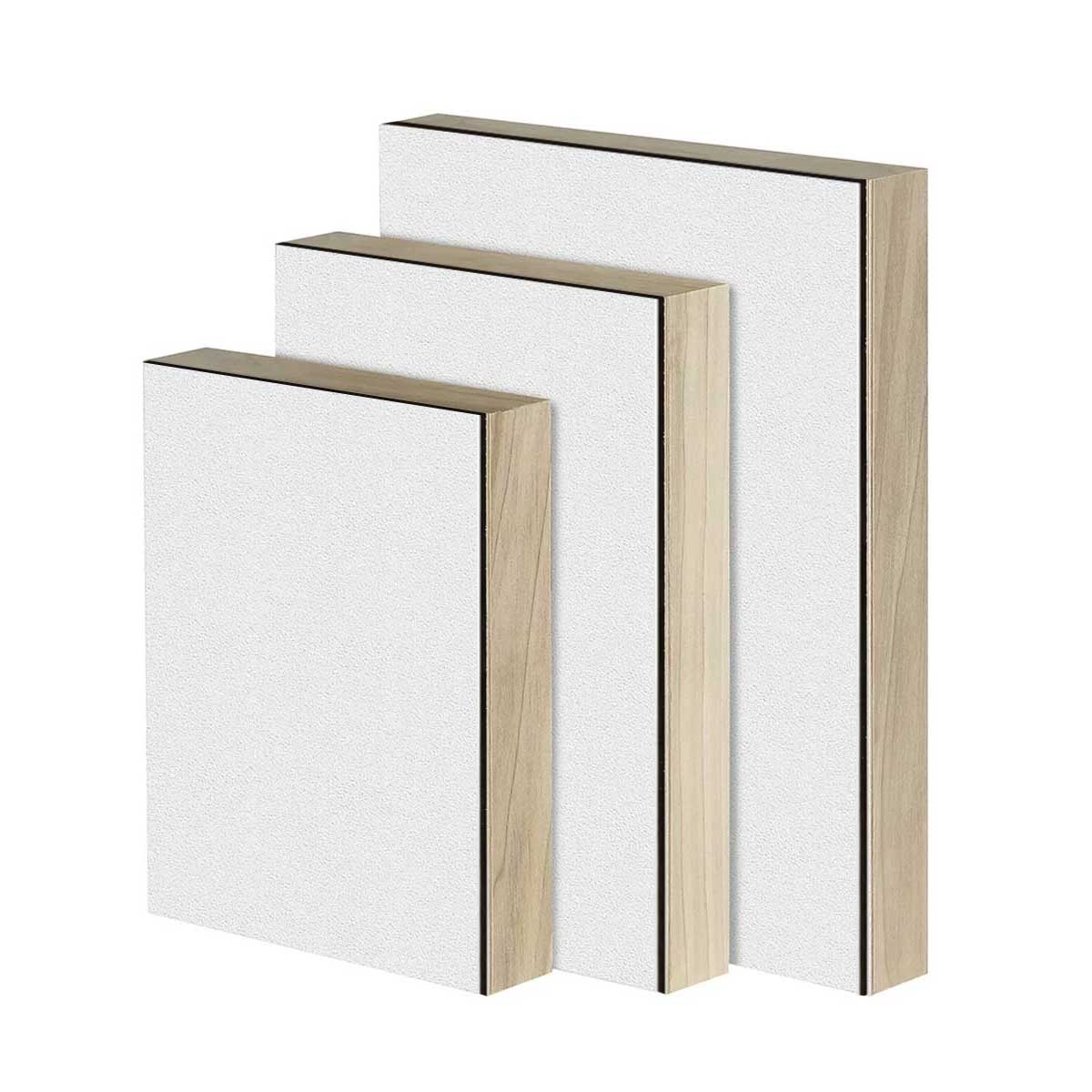 Trekell Gesso Primed Hardboard Panel - 1 5/8&#x22; Gallery Profile for Painting