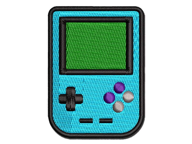 Gamer Handheld Gaming Device Multi-Color Embroidered Iron-On or Hook & Loop Patch Applique