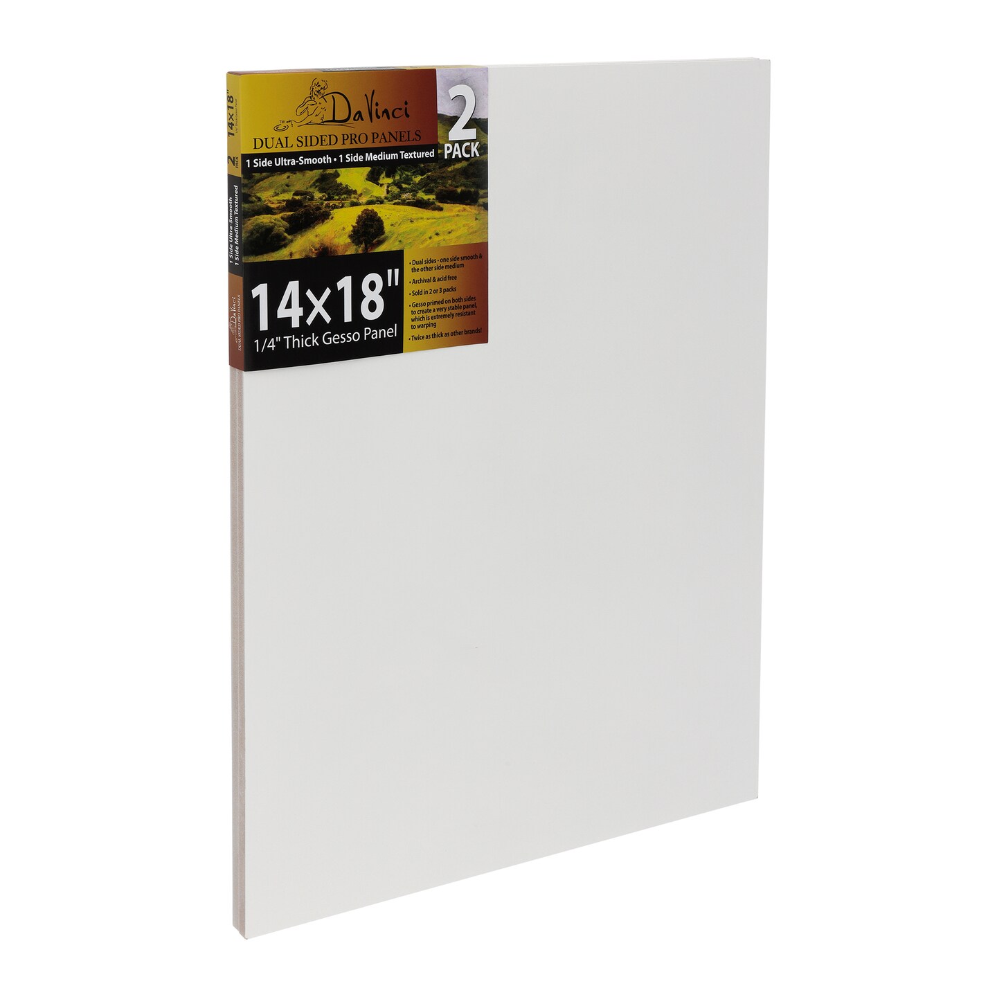Jerry's Artarama Da Vinci Dual Sided Pro Panel Board - 2-Pack, 14x18 ...