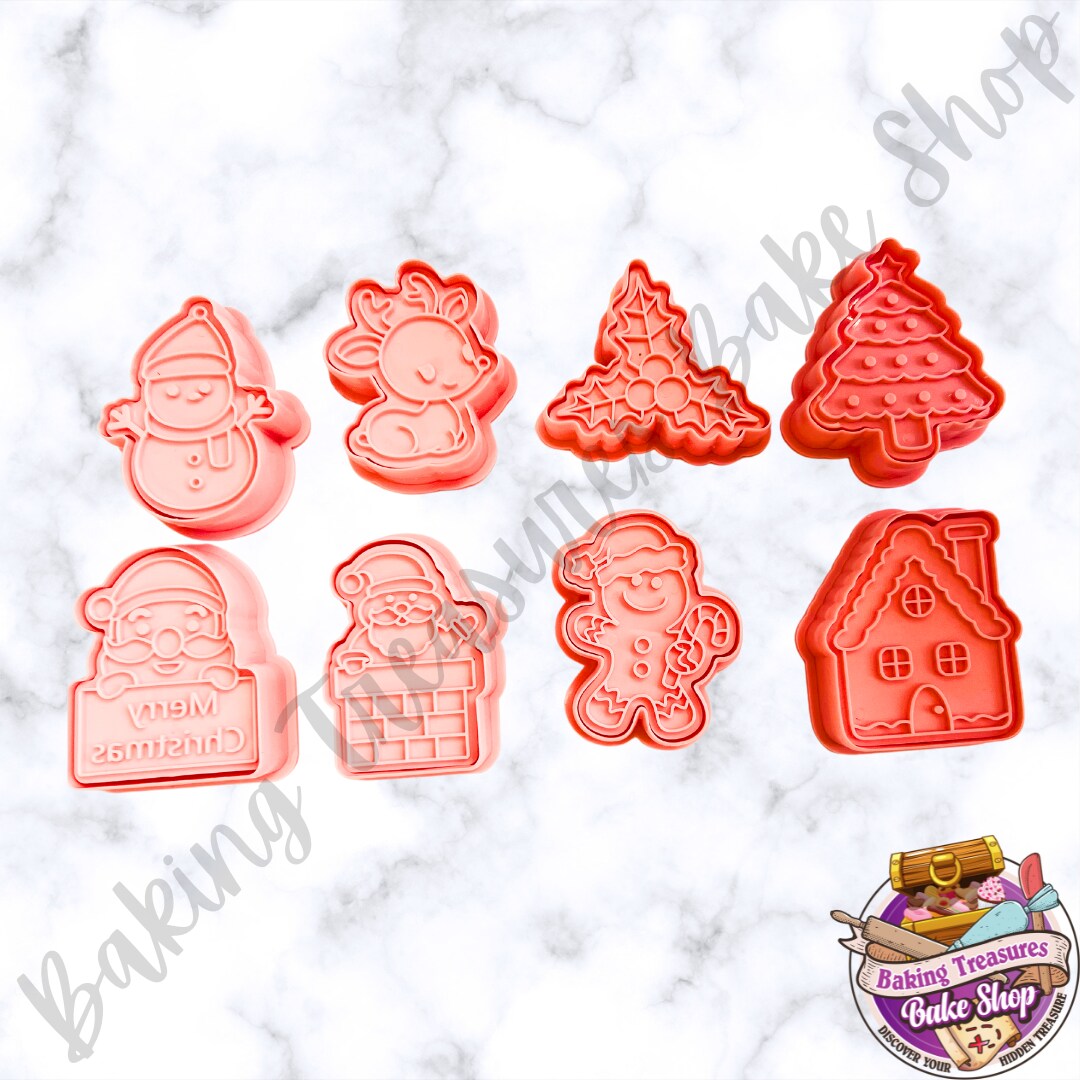 Christmas Cookie Cutter and Embosser Set 2