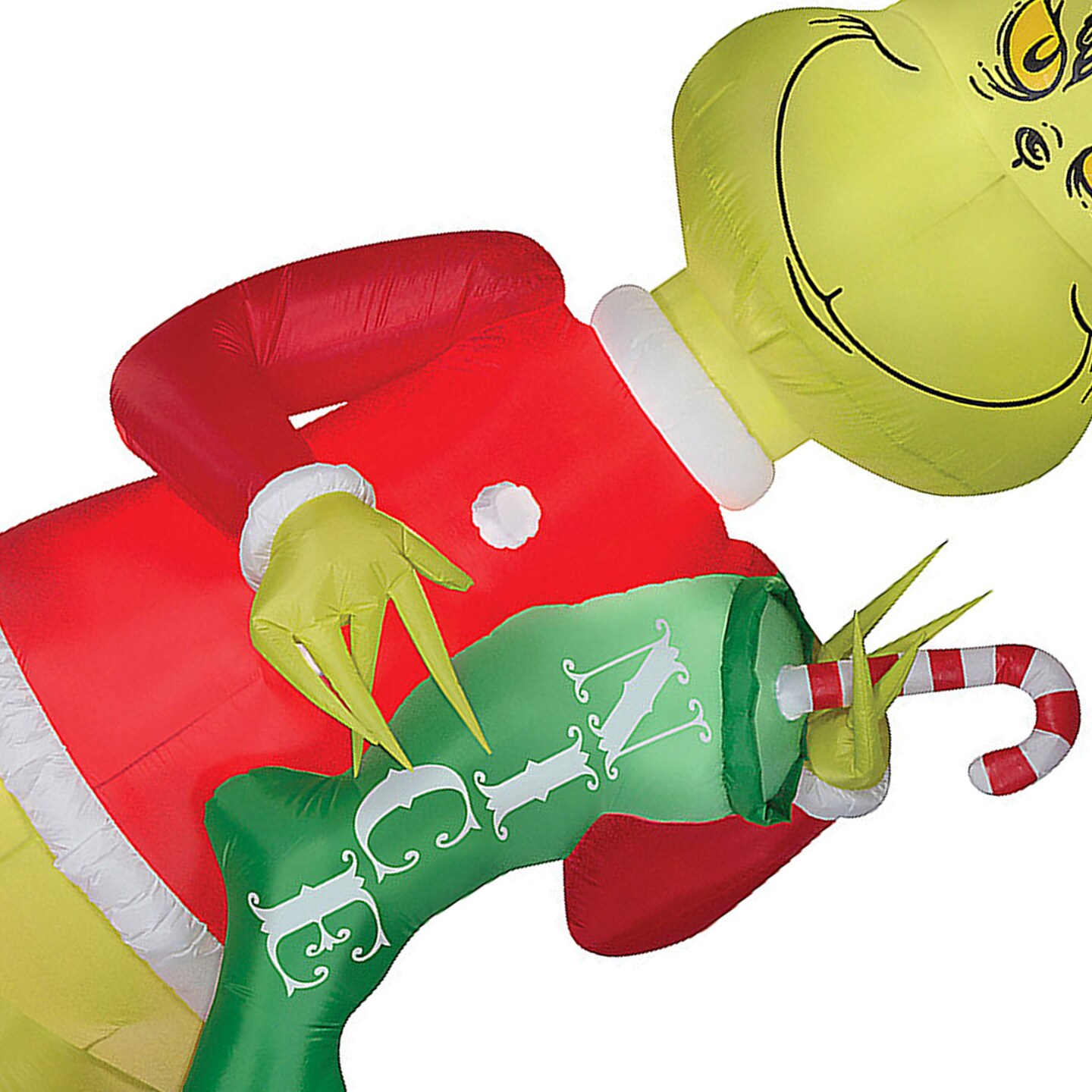 Blow Up Inflatable Grinch with Stock Giant Outdoor Yard Decoration