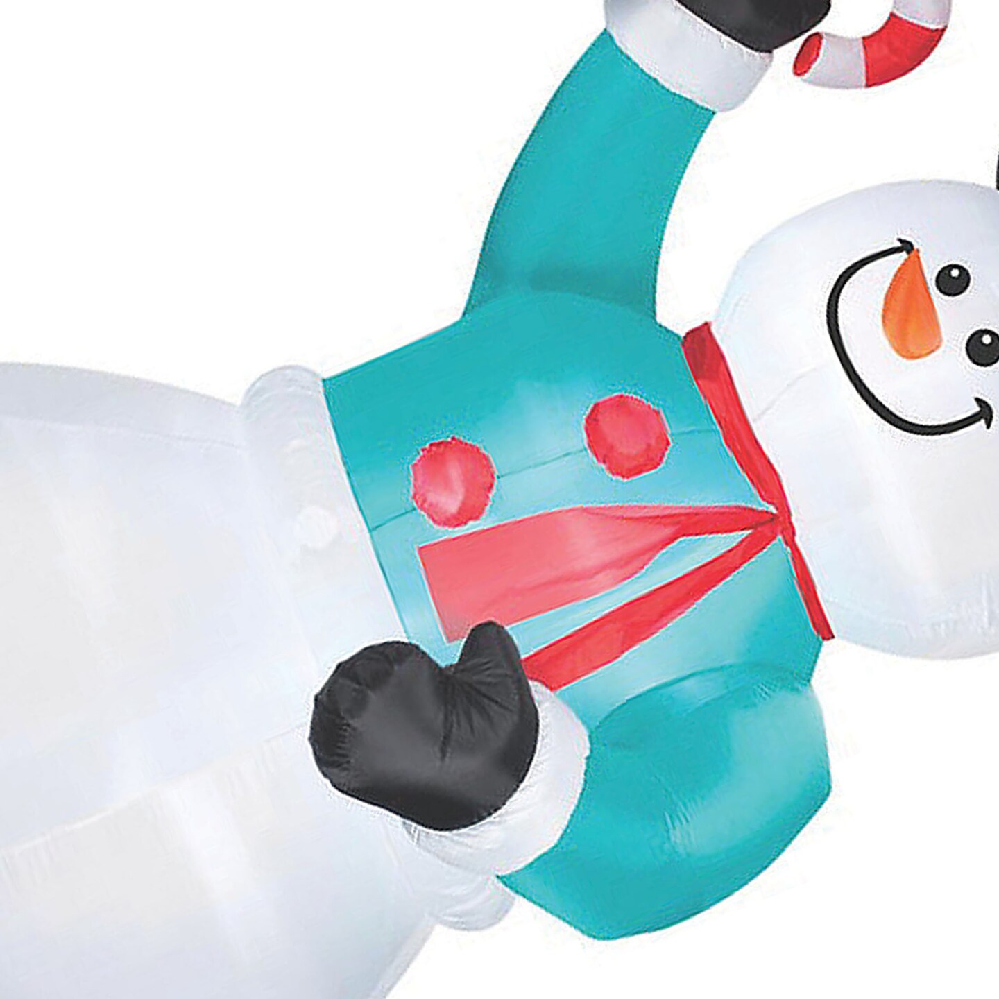 Airblown Snowman W Candy Cane