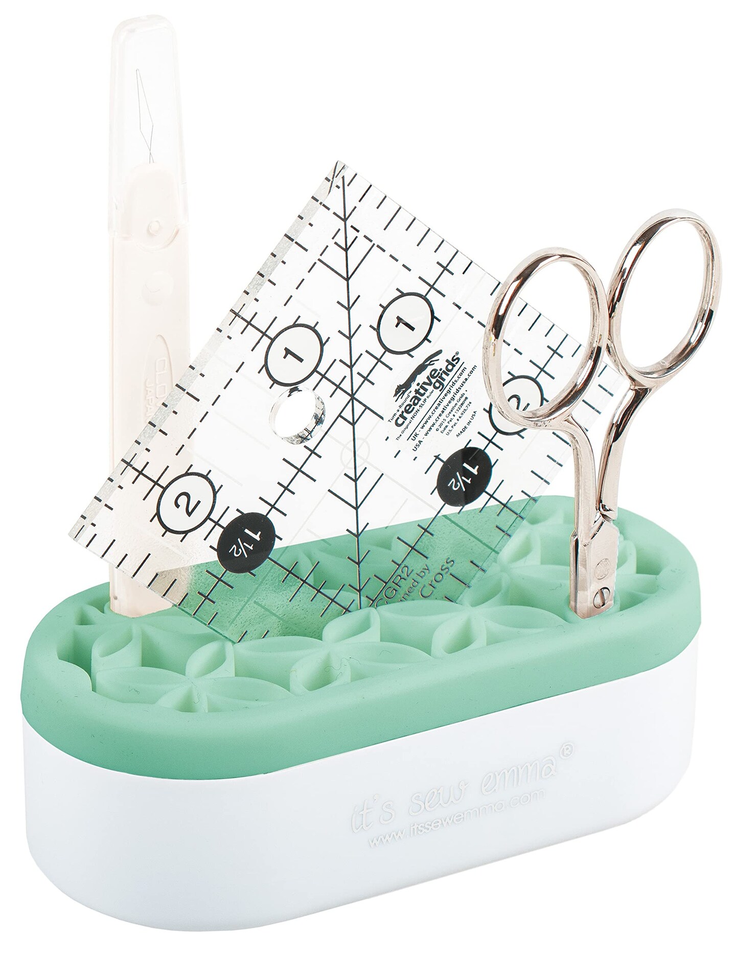 It&#x27;s Sew Emma Publications Mini Stash &#x27;n Store Sewing Item Storage, Mint