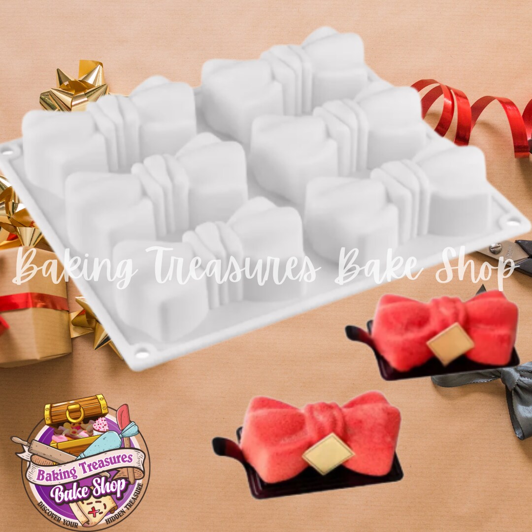 6ct Bow silicone mold