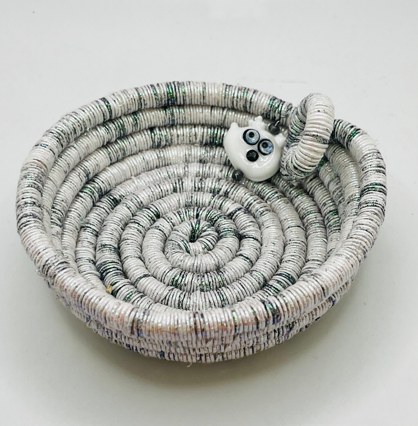 COILED BASKETS: Mini Ghost Basket | MakerPlace by Michaels