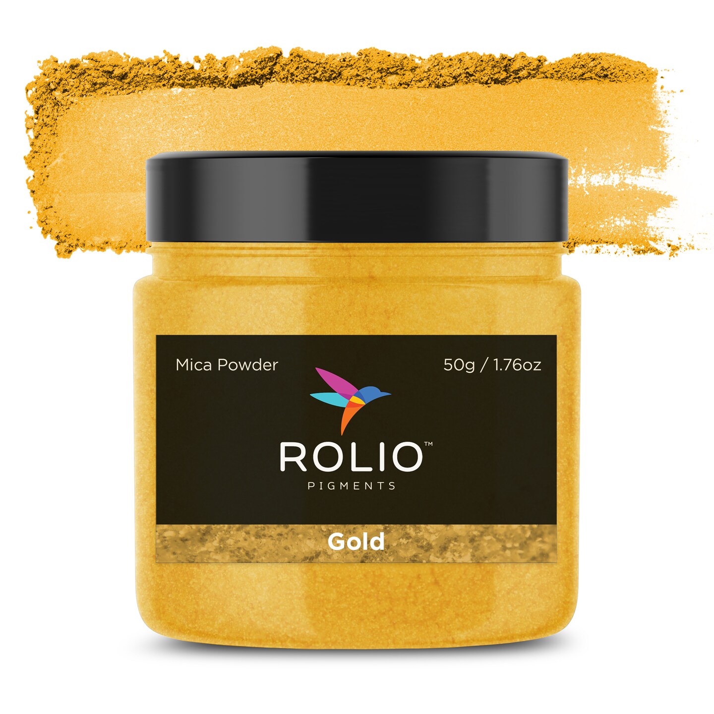 Rolio - 1 Jar Mica Powder (Gold) - 50g / 1.8 oz