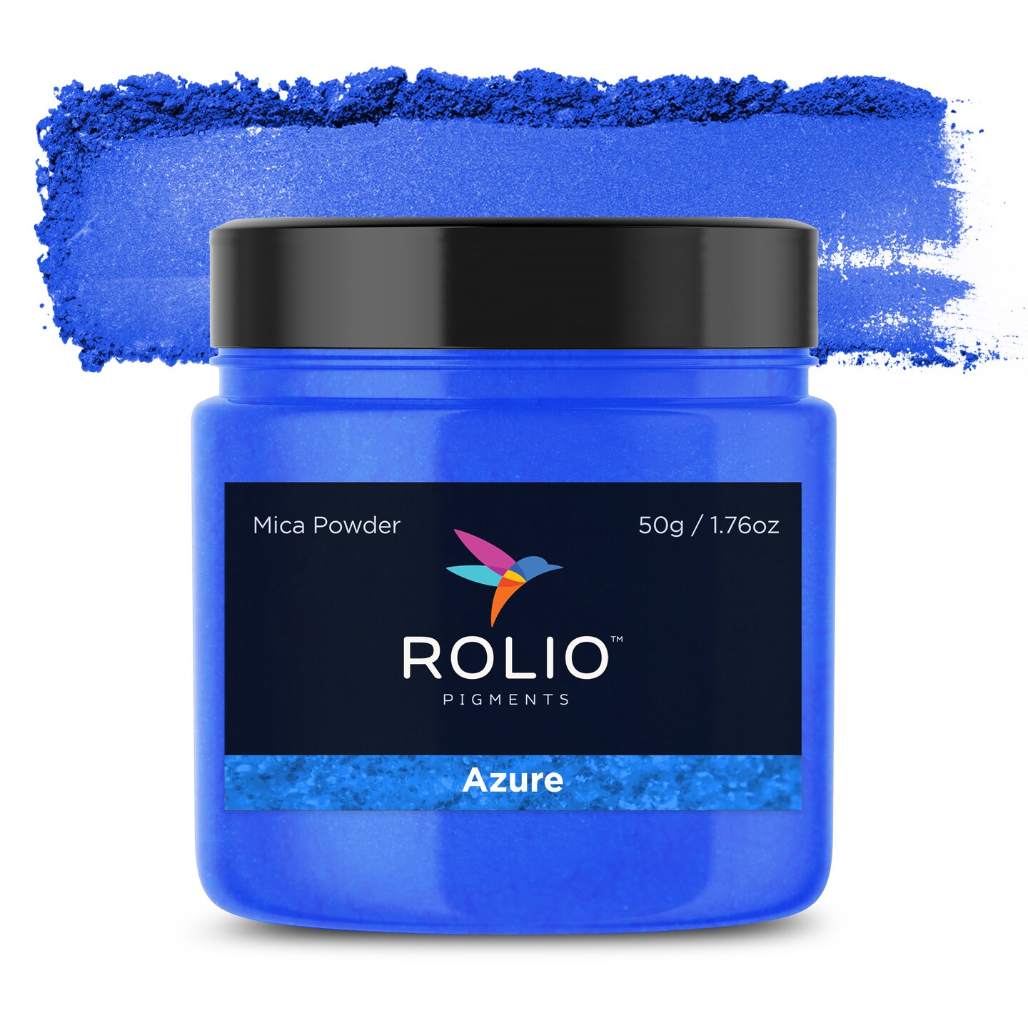 Rolio - 1 Jar Mica Powder (Azure) - 50g / 1.8 oz