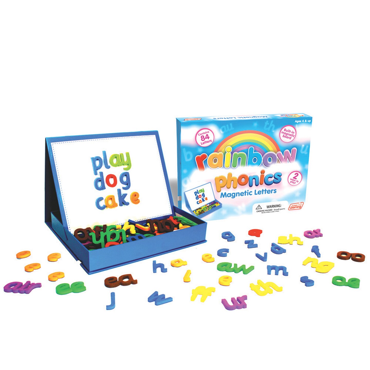 Junior Learning Rainbow Phonics Magnetic Letters: Complete Set for Word Building Ages 5-7 (Grades K-2)