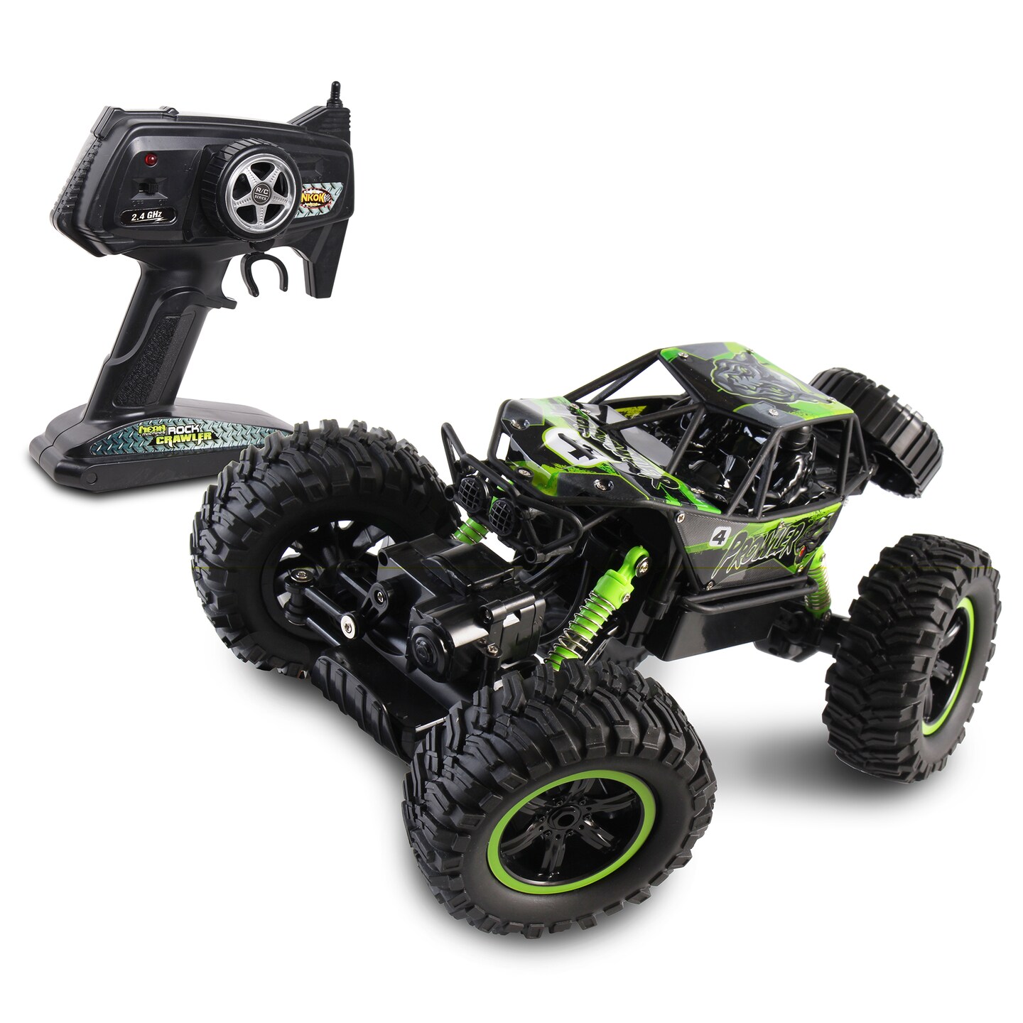 Mean Machines: RC Rock Crawler Prowler - NKOK 1:14 Scale Ready To Run Radio Control, 4x4, Battery Pack &#x26;USB Charger