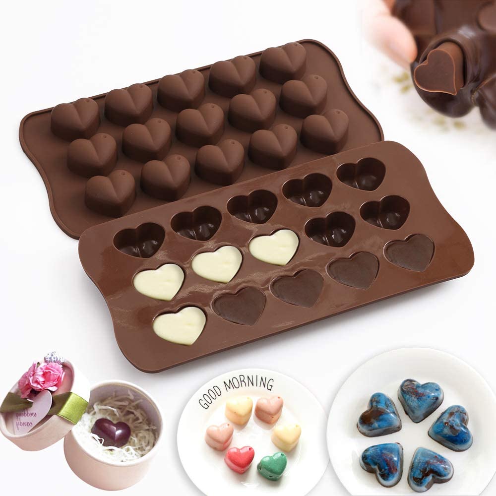 Chocolate Silicone Mold- Dimpled Heart