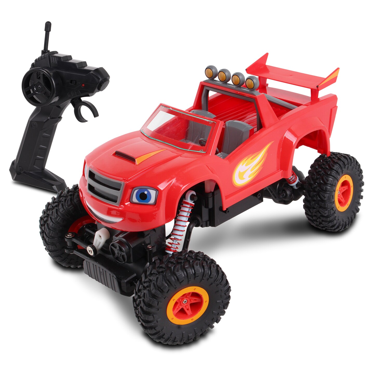 Blaze &#x26; The Monster Machines: RC Rock Crawler - Blaze - NKOK Remote Controlled Monster 4x4 Truck, 1:16 Scale, 2.4 Ghz, Ready to Run (6501), Ages 6+