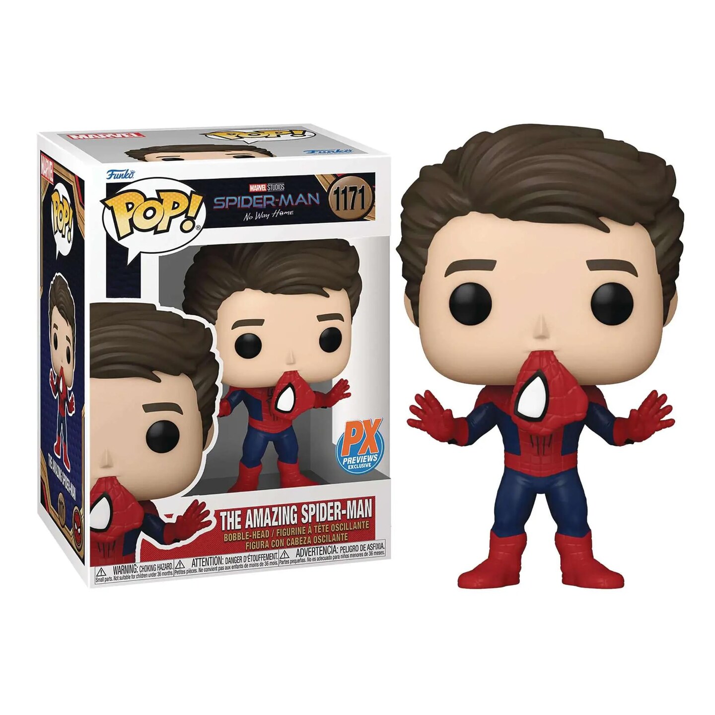 Marvel Spider-Man No Way Home Funko POP | Exclusive Spider-Man Unmasked