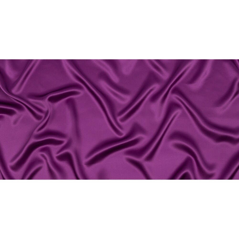 1 Yard Silk Charmeuse Fabric 44" Wide Bright Purple Elegant Fabric for Wedding & Designer Apparel