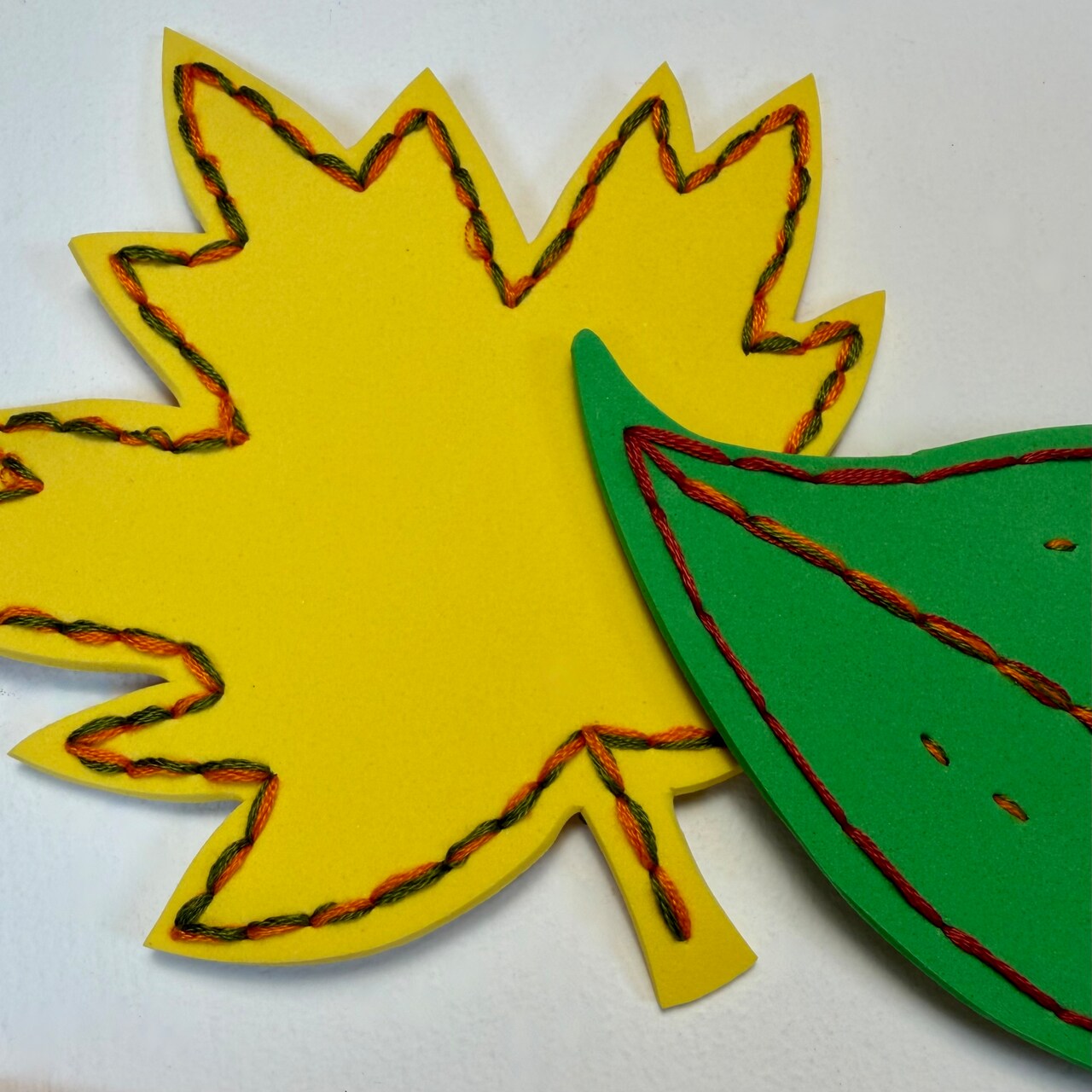Kids Club: Embroidered Leaves