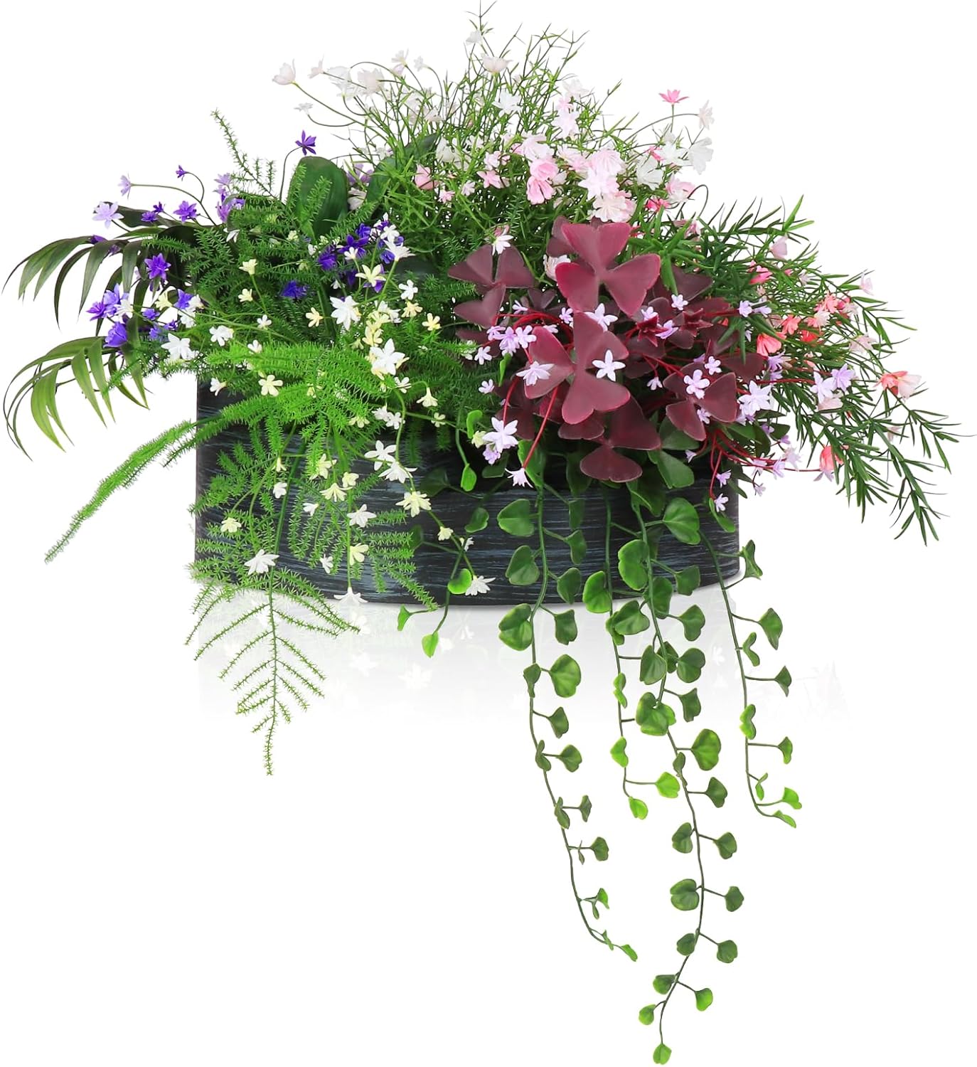 Artificial Plants & Flowers Asparagus Oxalis (Multiple Colour) 12.6"D x 12.6"W x 11.81"H