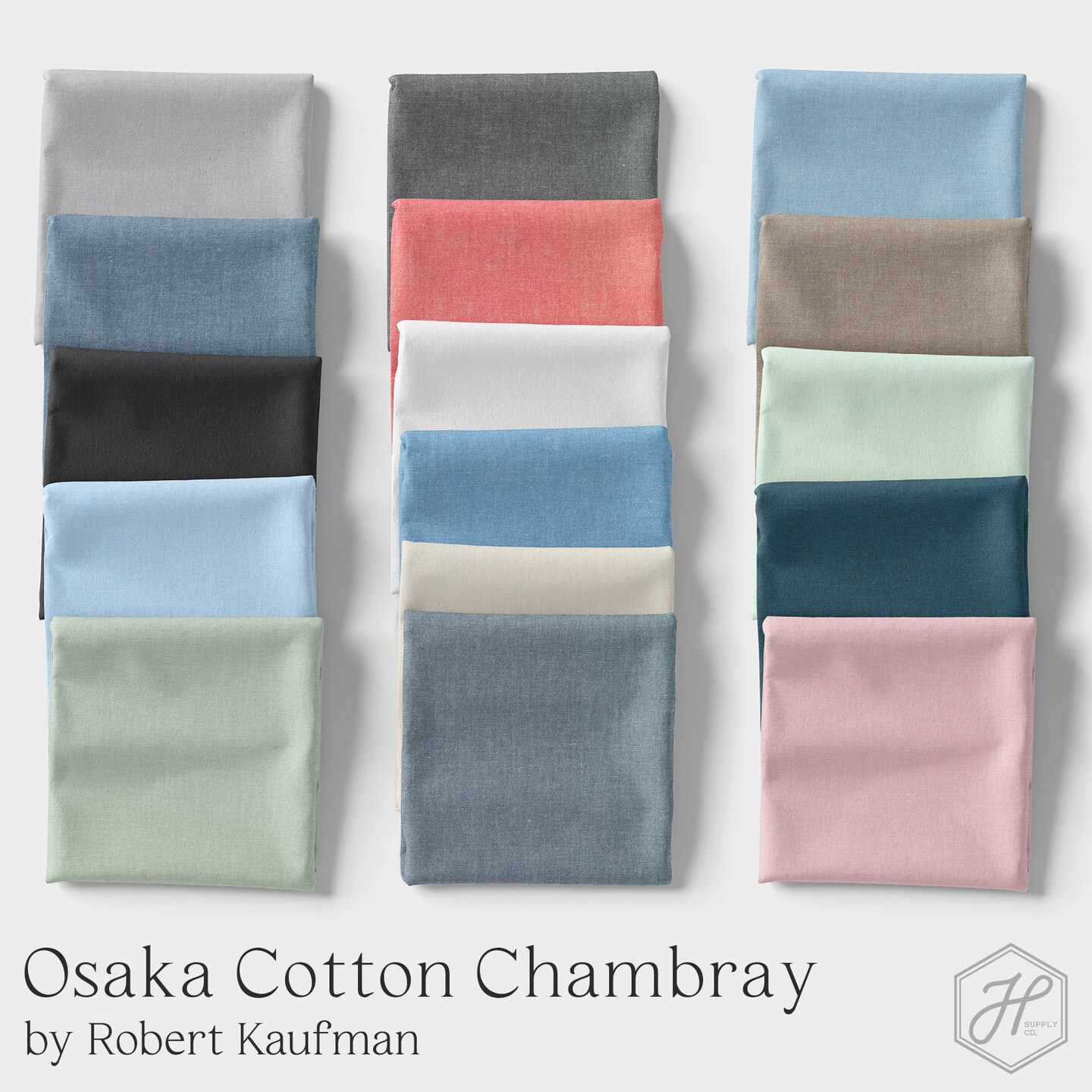 Osaka Cotton Chambray in Green (sb-33000-54) | Osaka Cotton Chambray | Robert Kaufman