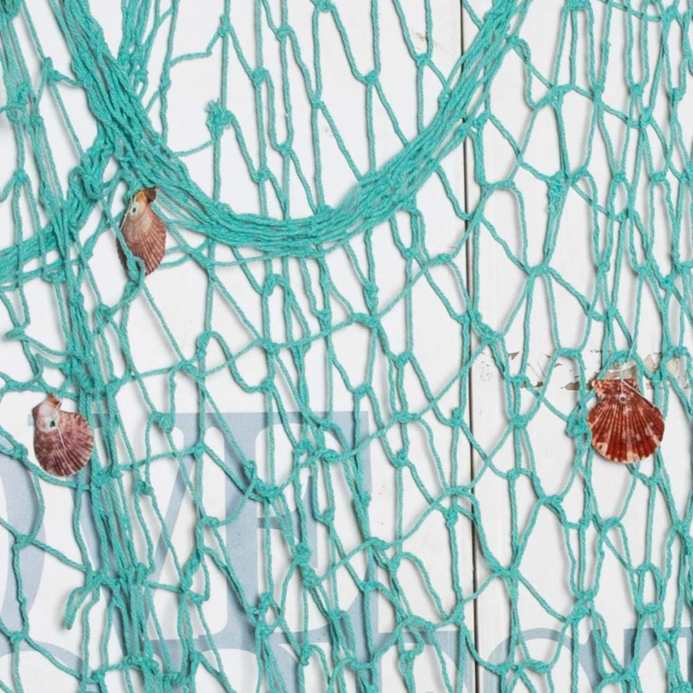 Nature Fish Net Wall Decoration with Shells