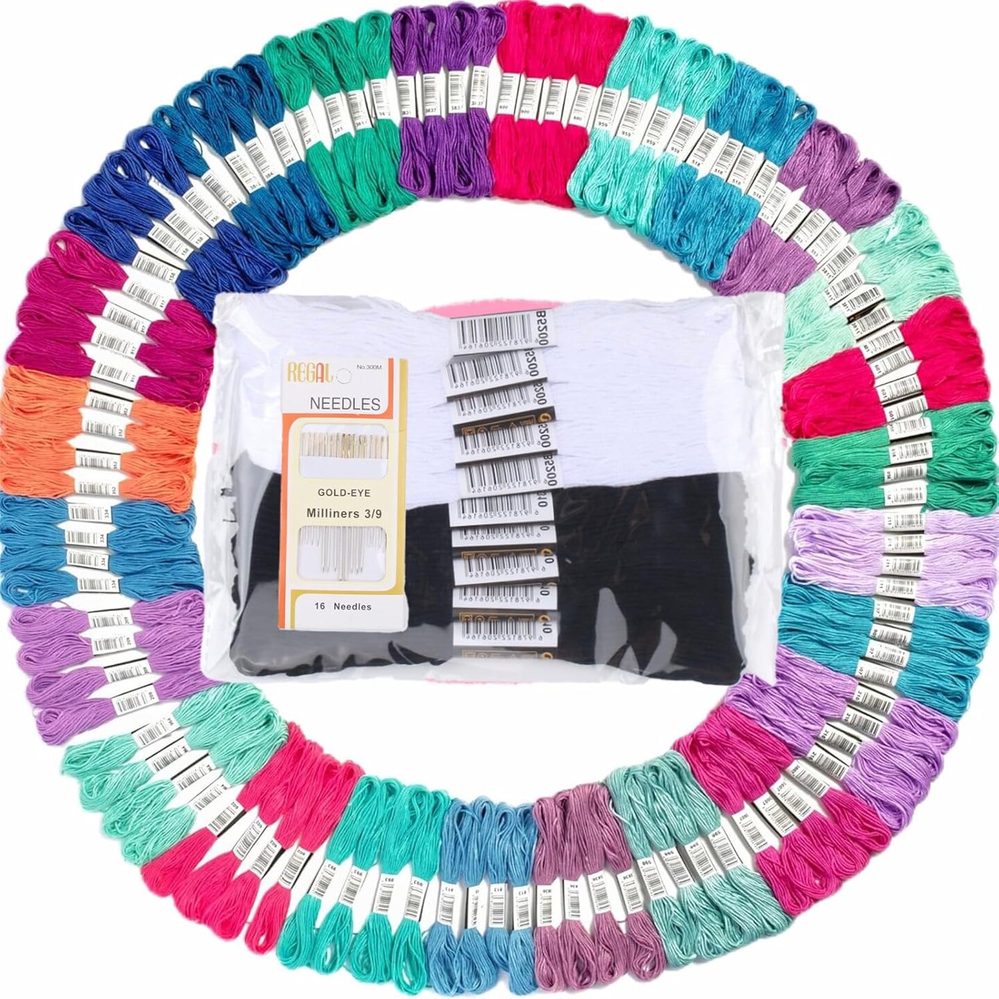 10 Inches - Embroidery Floss | Rainbow Thread for Embroidery(100 Colors&#xFF09;