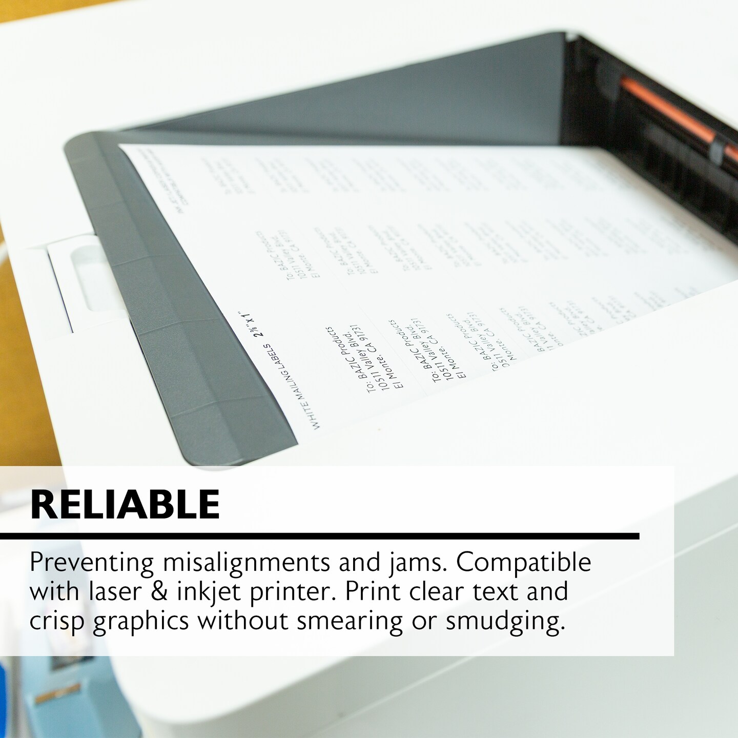 BAZIC White Address Labels 1&#x22; X 2 5/8&#x22; (300/Pack)