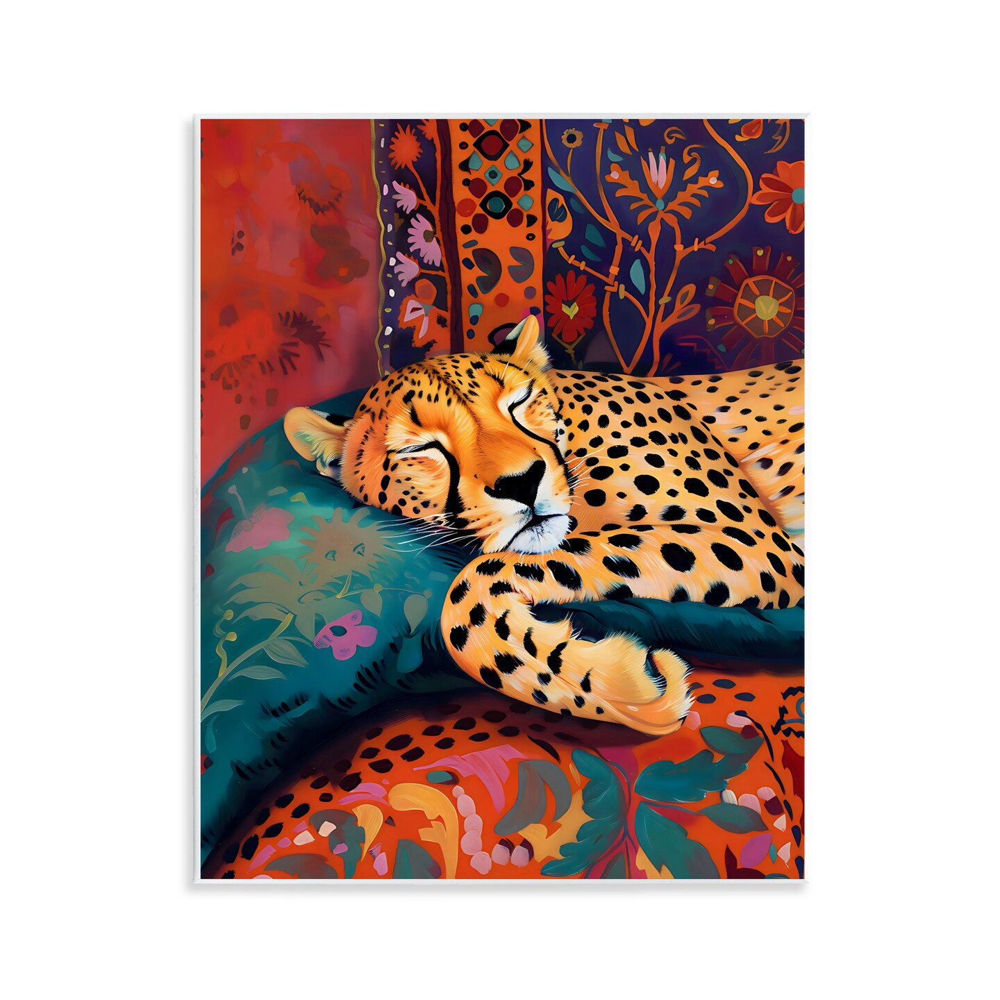 Stupell Industries Cozy Cheetah Boho Textiles Wall Plaque Art, design by Creative Studio