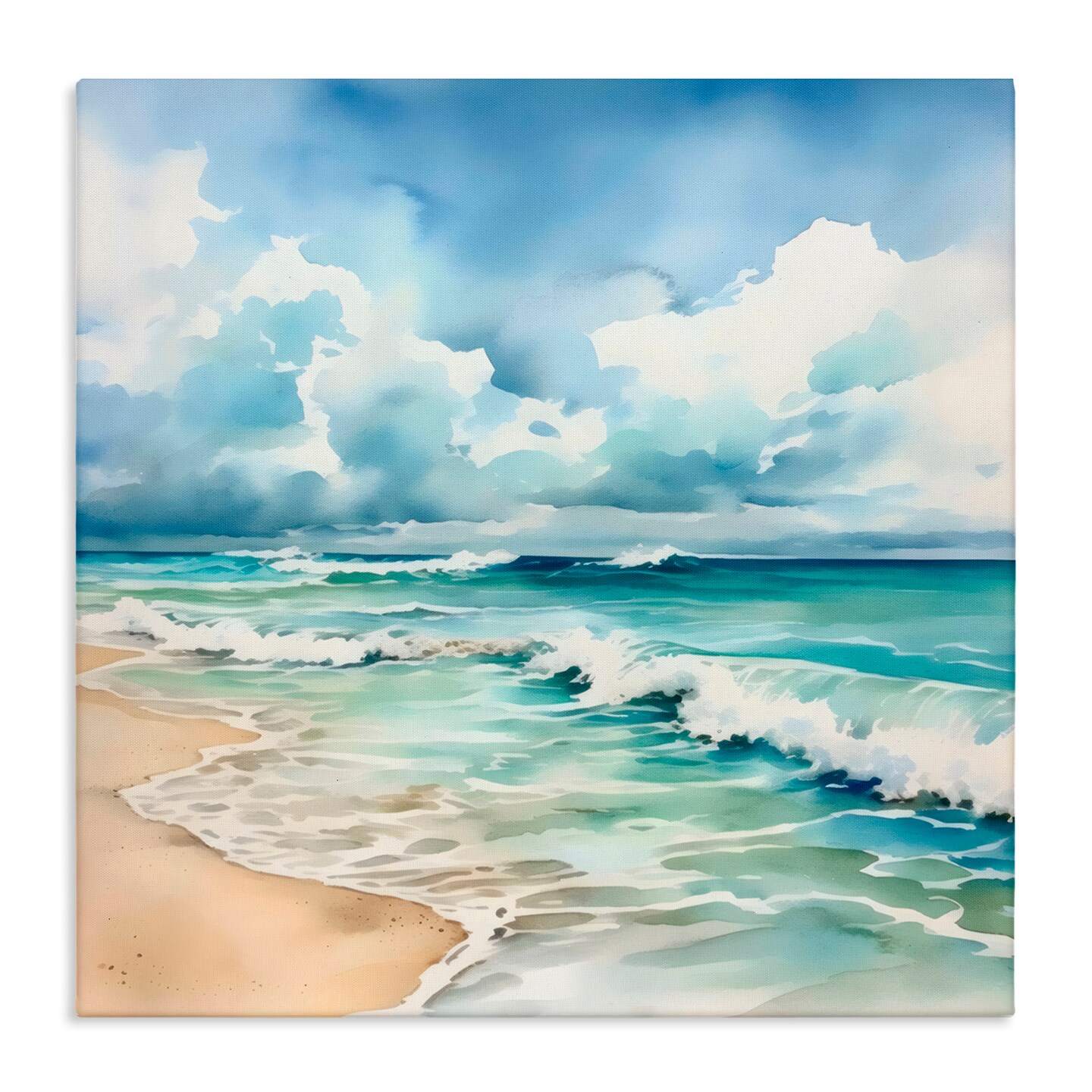 Stupell Industries Sun Bleached Serene Coast Canvas Wall Art, design by LSR Design Studio